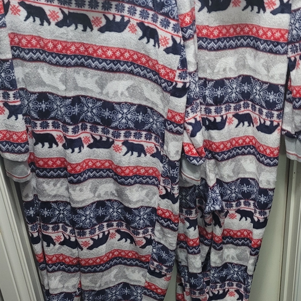 Parent and child winter onesies.  Set of two